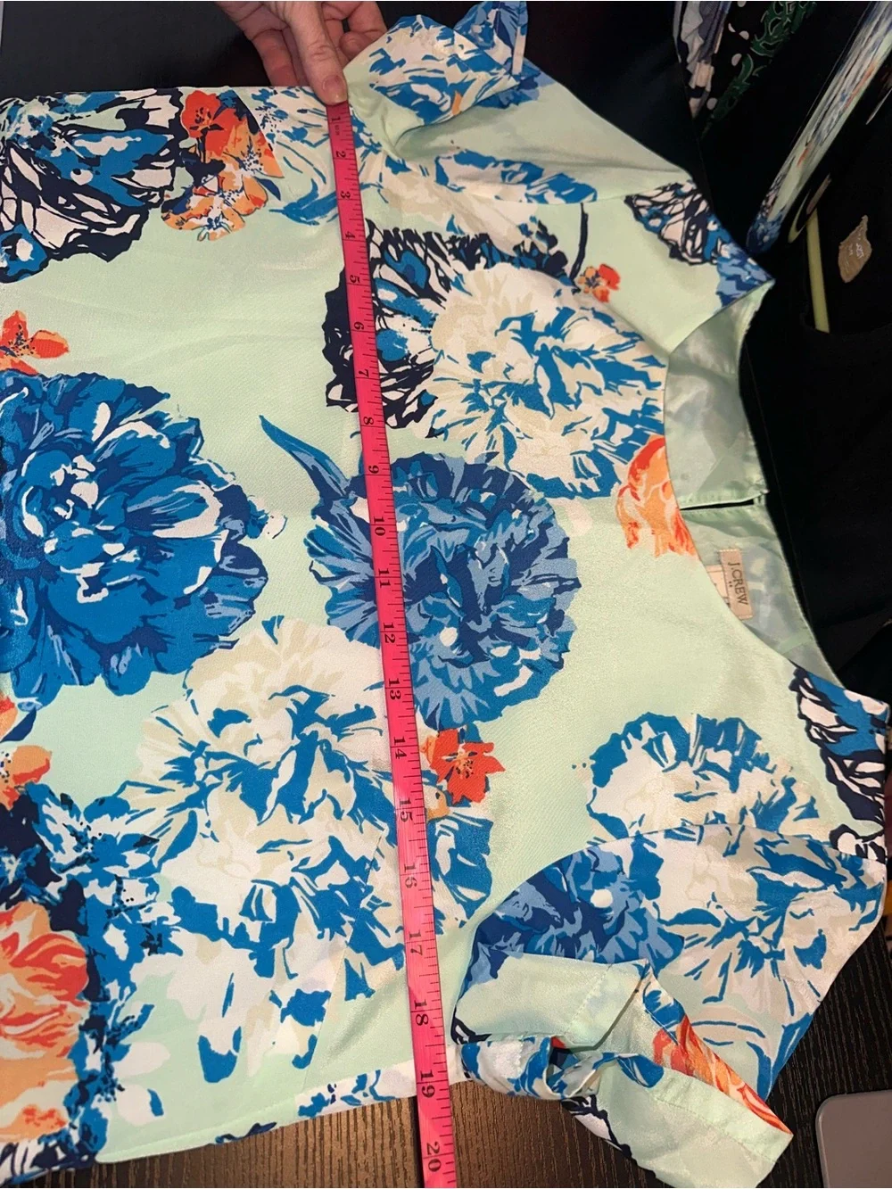 J Crew Size 8 Floral Mint Womens Dress